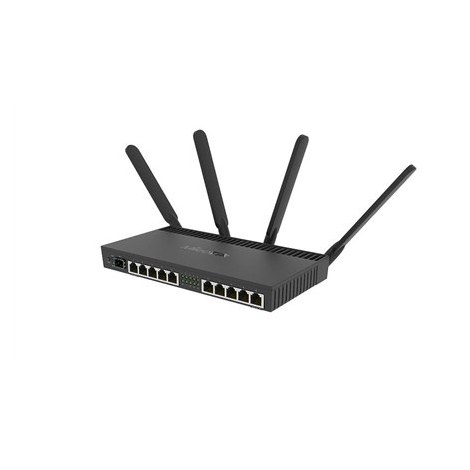 MikroTik | RB4011iGS+5HacQ2HnD-IN | 802.11ac | 10/100/1000 Mbit/s | Ethernet LAN (RJ-45) ports 10 | Mesh Support No | MU-MiMO Ye - 2